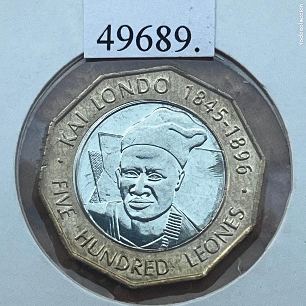 Monedas antiguas de &Aacute;frica: Sierra Leona 500 Leones 2004, bimet&aacute;lica