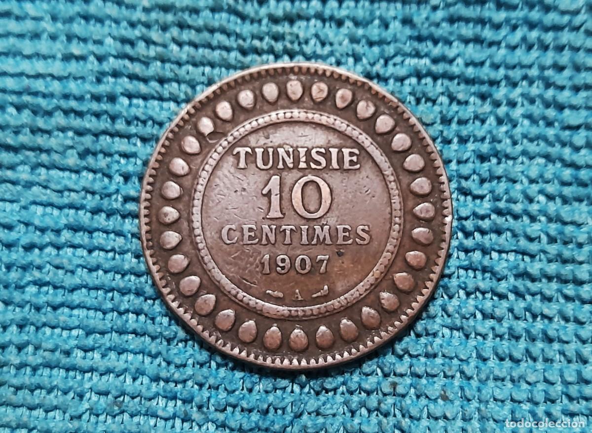Monedas antiguas de &Aacute;frica: Tunisia, 10 Centimes 1907