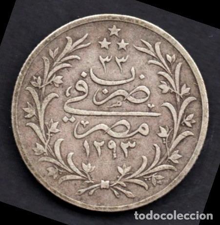 Monedas antiguas de &Aacute;frica: EGIPTO - 5 QIRSH de PLATA - 1907 - 1293 (33)