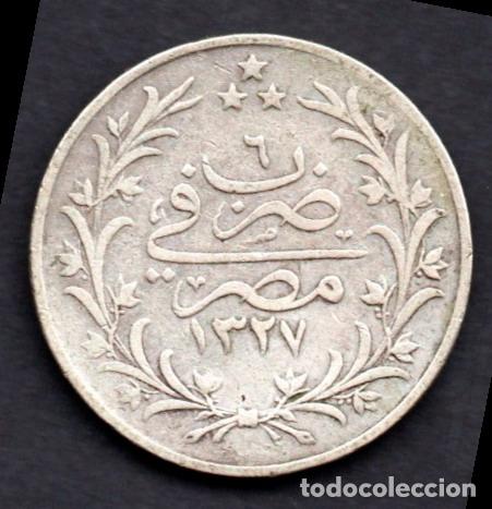 Monedas antiguas de &Aacute;frica: EGIPTO - 5 QIRSH de PLATA - 1913 (1327/6)