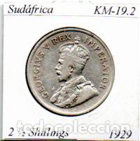 Monedas antiguas de &Aacute;frica: SUD&Aacute;FRICA 1929, 2 1-2 SHILLINGS, KM-19.2, AG, MBC; 45,95 &euro; 1
