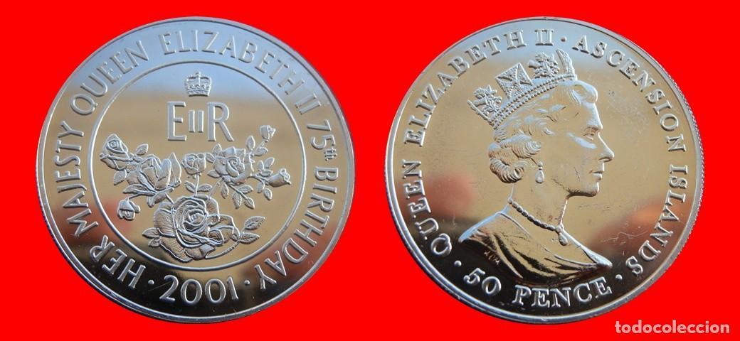 Monedas antiguas de &Aacute;frica: 50 PENIQUES PENCE 2001 SIN CIRCULAR ISLA ASCENSION-10618SC