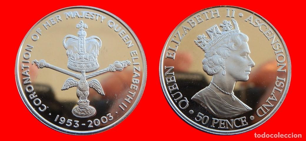 Monedas antiguas de &Aacute;frica: 50 PENIQUES PENCE 2003 SIN CIRCULAR ISLA ASCENSION-10619SC