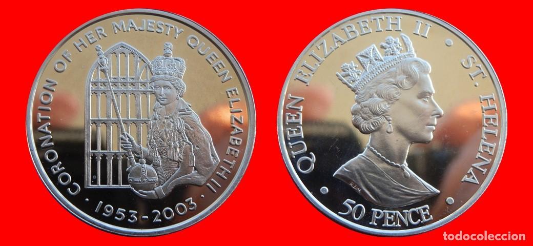 Monedas antiguas de &Aacute;frica: 50 PENIQUES PENCE 2003 SIN CIRCULAR SANTA HELENA-10620SC