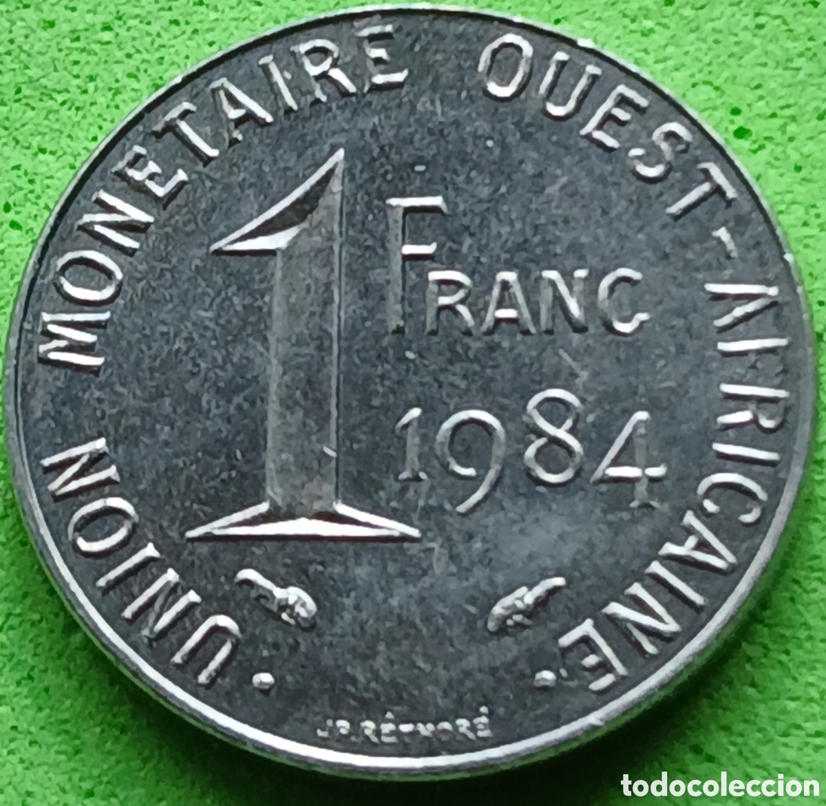 Monedas antiguas de &Aacute;frica: &Aacute;frica Occidental ( BCEAO) 1 franco 1984 km#8