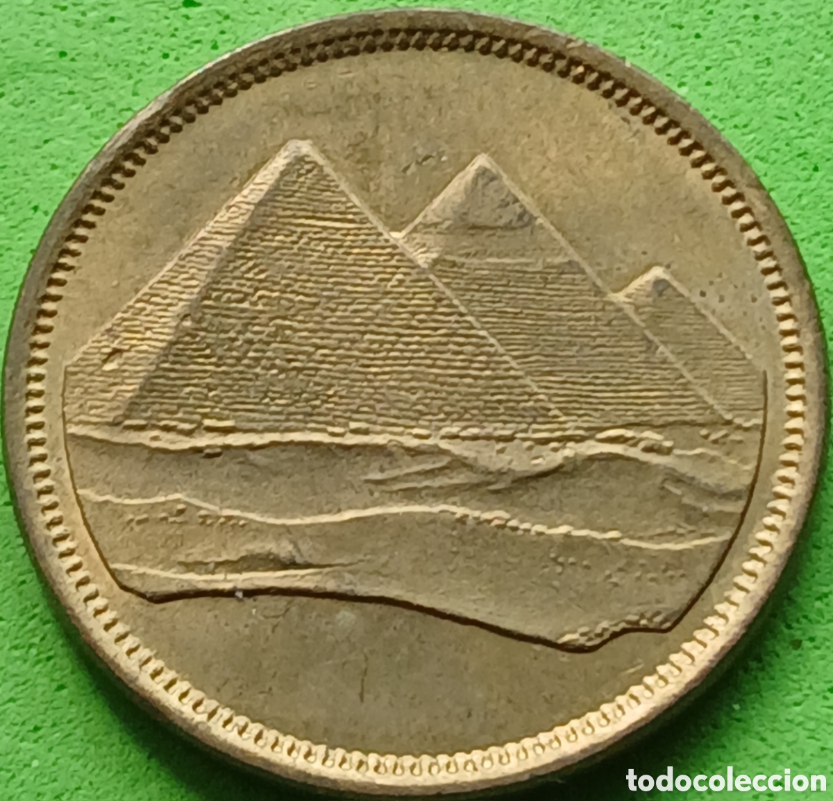 Monedas antiguas de &Aacute;frica: Egipto 5 piastras 1984 km#622 denominaci&oacute;n grande/ no sombreada