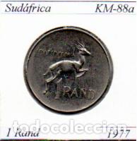 Monedas antiguas de &Aacute;frica: SUD&Aacute;FRICA 1977, 1 RAND, KM-88, EBC; 1,25 &euro; 1