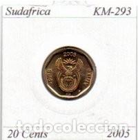 Monedas antiguas de &Aacute;frica: SUD&Aacute;FRICA 2005, 20 CENTS, KM-293; 0,95 &euro; 1
