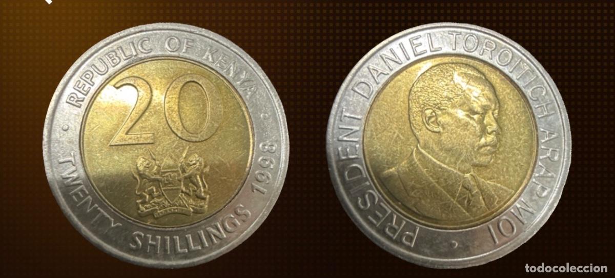 Monedas antiguas de &Aacute;frica: Kenia 20 chelines &middot; 1998 - Foto 1