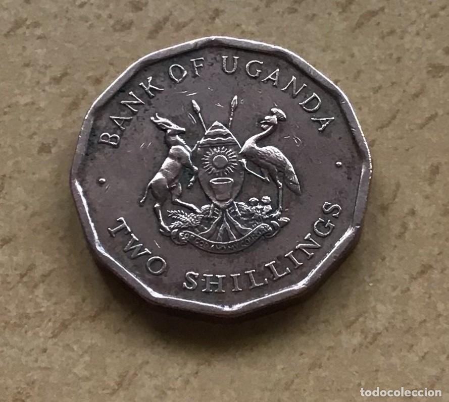 Monedas antiguas de &Aacute;frica: 2 chelines de Uganda. A&ntilde;o 1987 - Foto 2
