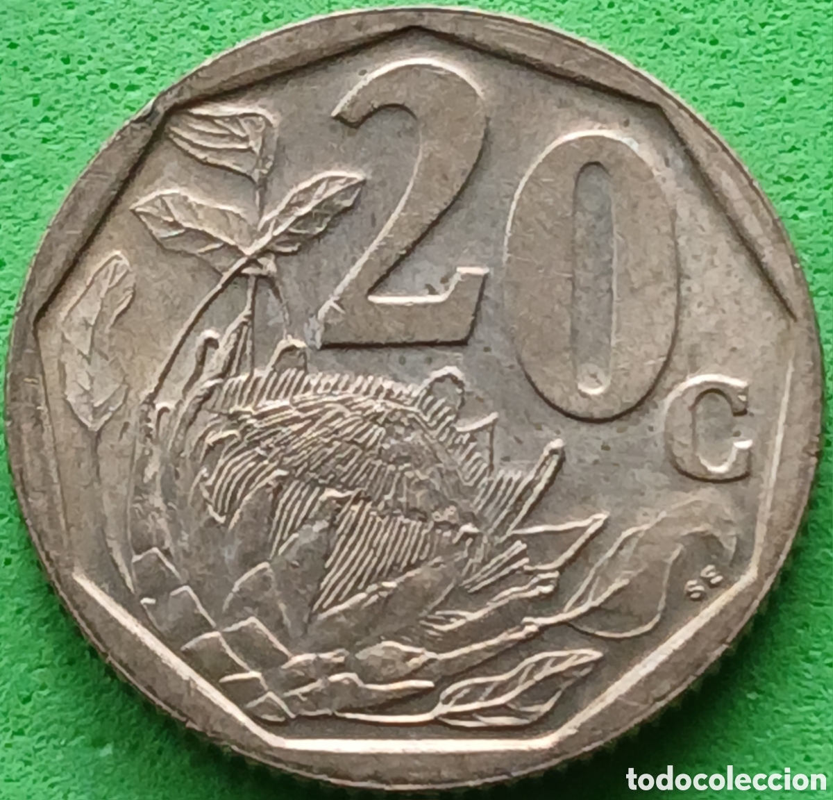 Monedas antiguas de &Aacute;frica: South &Aacute;frica 20 cents 2002 km#270