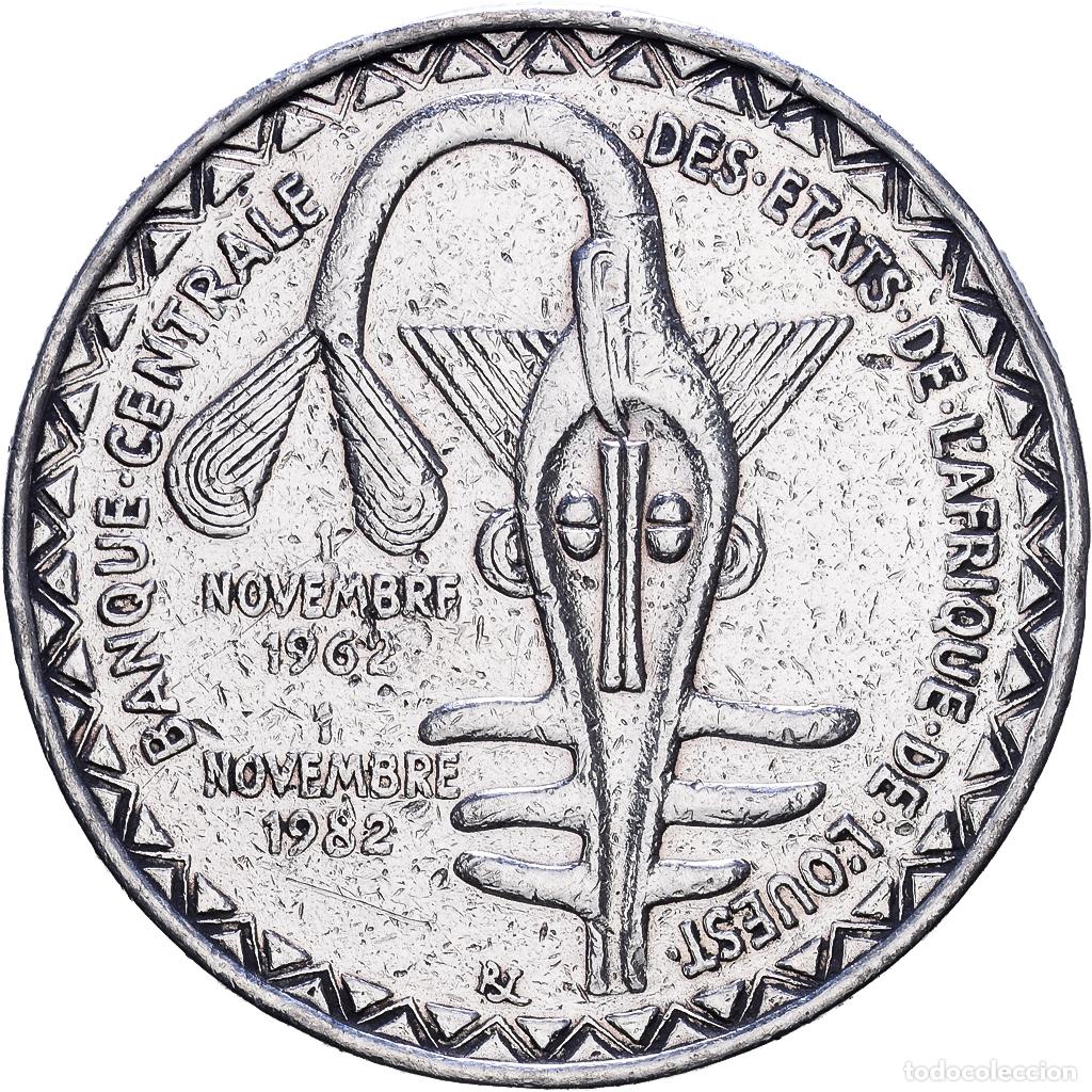 Monedas antiguas de &Aacute;frica: [#1118289] Estados del &Aacute;frica Occidental, 5000 Francs, 1982, Plata, MBC, KM:11