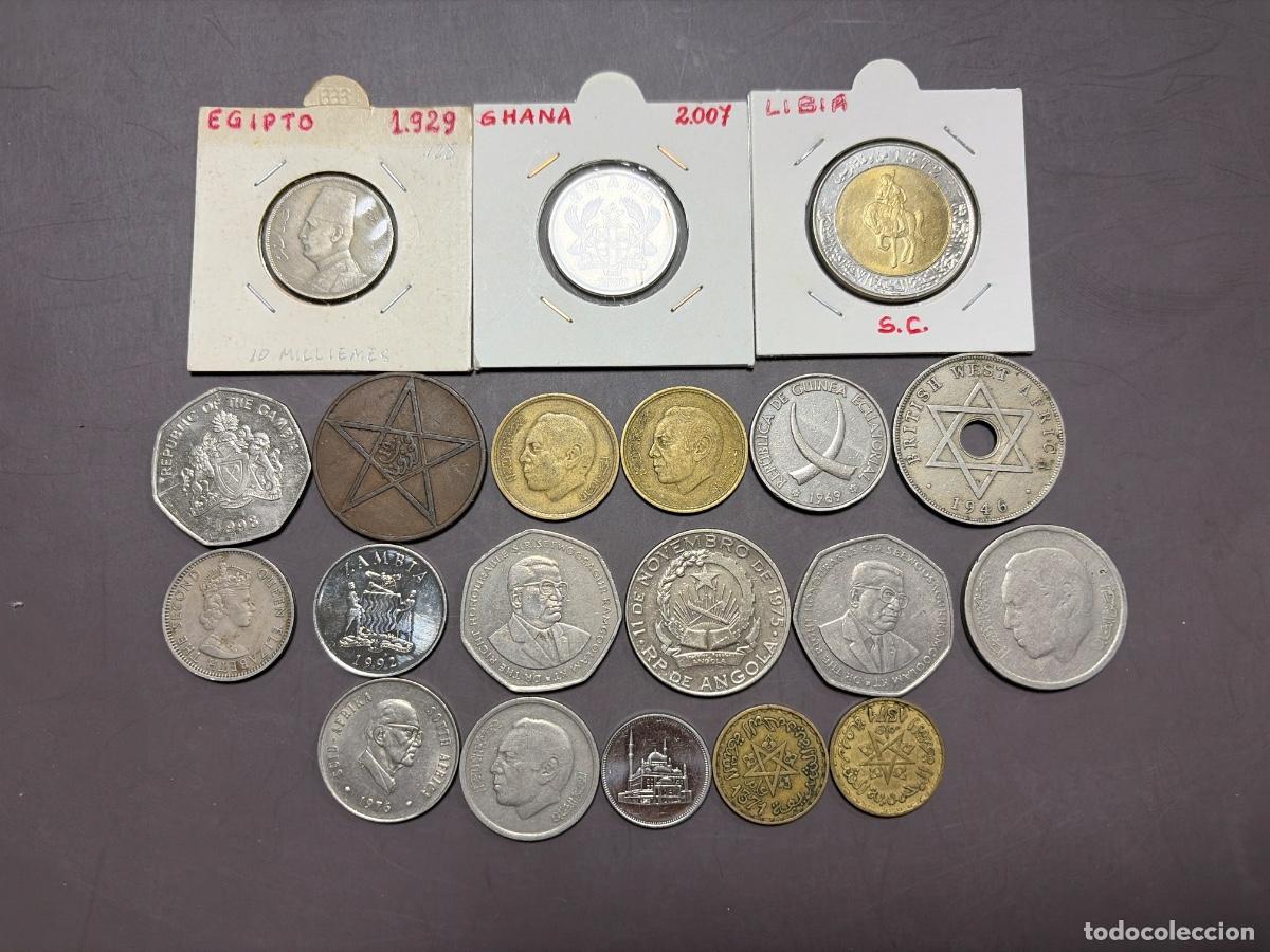 Monedas antiguas de &Aacute;frica: LOTE DE 20 MONEDAS DE &Aacute;FRICA. DIFERENTES. VER FOTOS