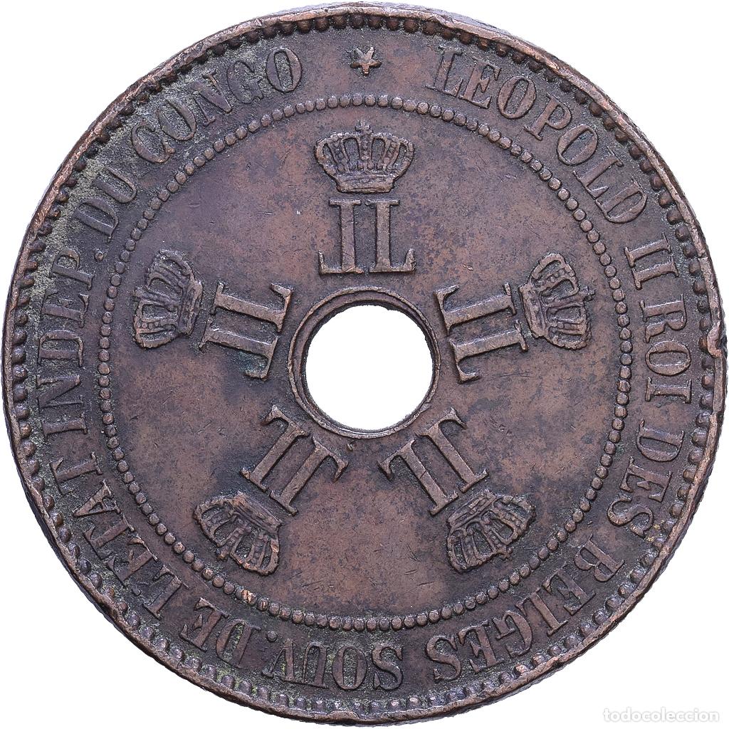 Monedas antiguas de &Aacute;frica: [#1530715] ESTADO LIBRE DEL CONGO, Leopold II, 10 Centimes, 1888, Brussels, Cobre, MBC
