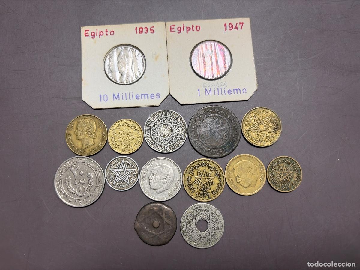 Monedas antiguas de &Aacute;frica: LOTE DE 15 MONEDAS DE &Aacute;FRICA. DIFERENTES. VER FOTOS