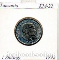 Monedas antiguas de &Aacute;frica: TANZANIA 1992, 1 SHILINGI, KM-22, SC; 1,25 &euro; 1