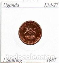 Monedas antiguas de &Aacute;frica: UGANDA 1987, 1 SHILLING, KM-27, SC-UNC; 0,95 &euro; 1