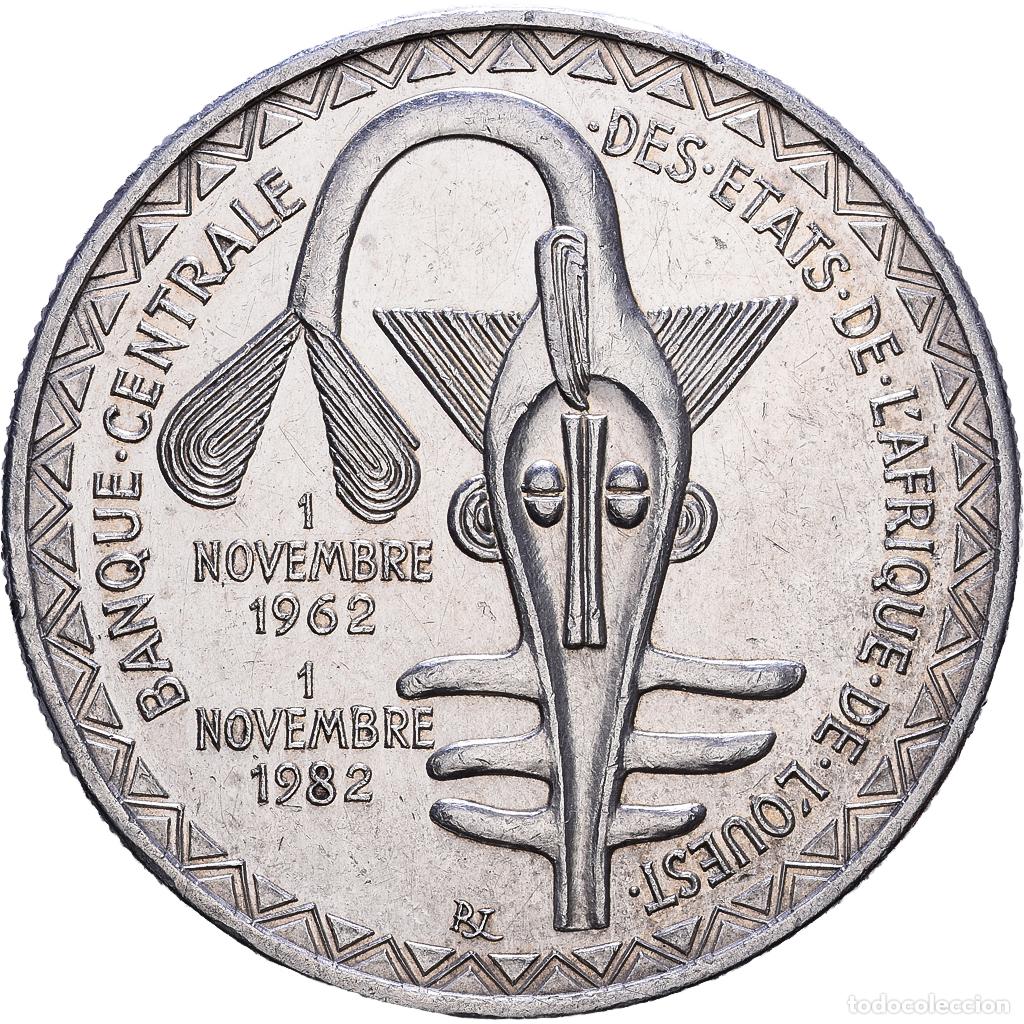 Monedas antiguas de &Aacute;frica: [#1118280] Estados del &Aacute;frica Occidental, 5000 Francs, 1982, Plata, EBC, KM:11