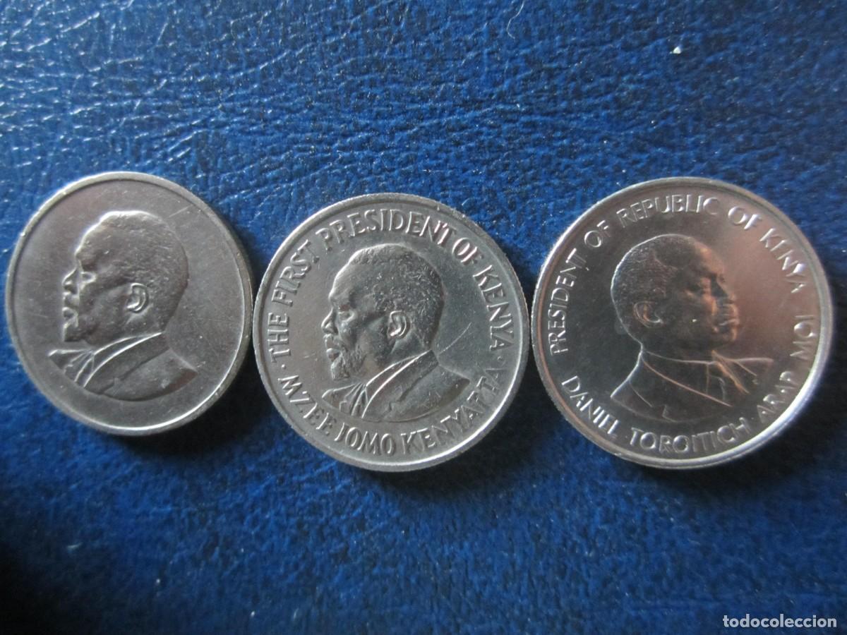 Monedas antiguas de &Aacute;frica: Kenia 50 cents 1968 1969 & 1980