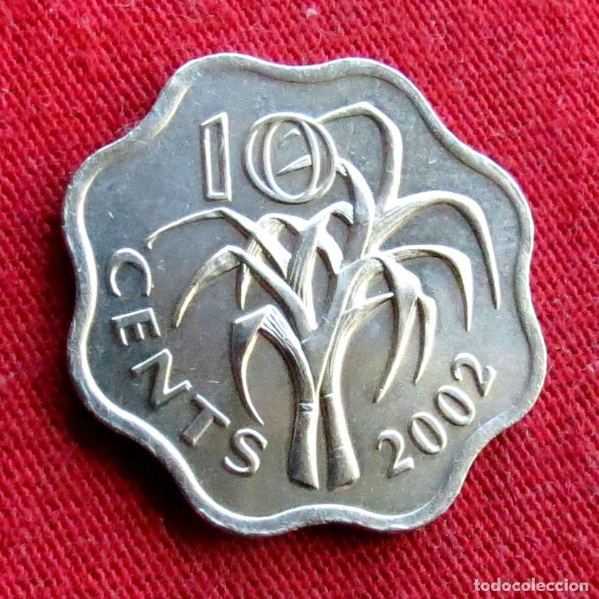 Monedas antiguas de &Aacute;frica: Swaziland 10 cents 2002 Eswatini UNC