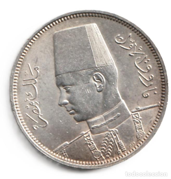 Monedas antiguas de &Aacute;frica: Egipto 5 piastras 1939 Plata KM# 366