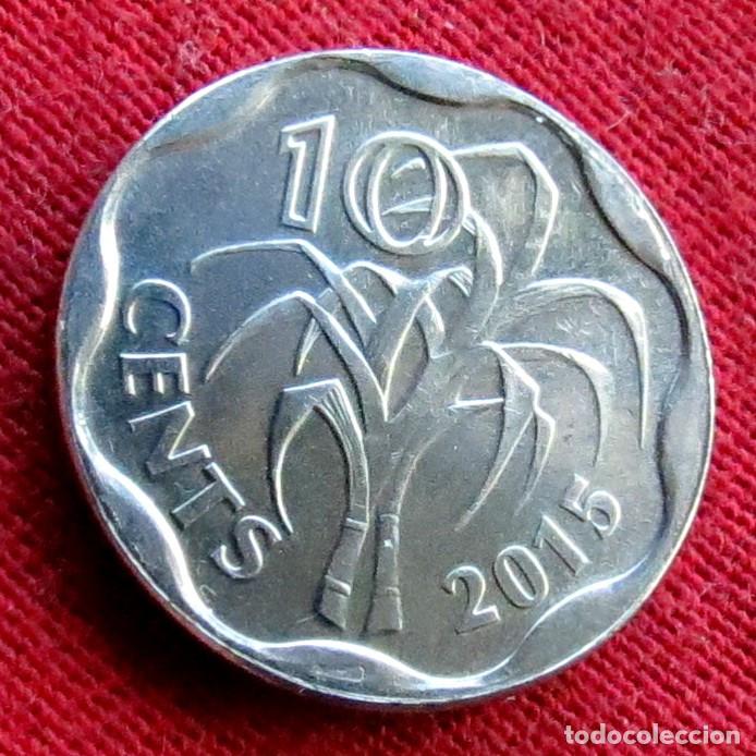 Monedas antiguas de &Aacute;frica: Swaziland 10 cents 2015 Eswatini UNC