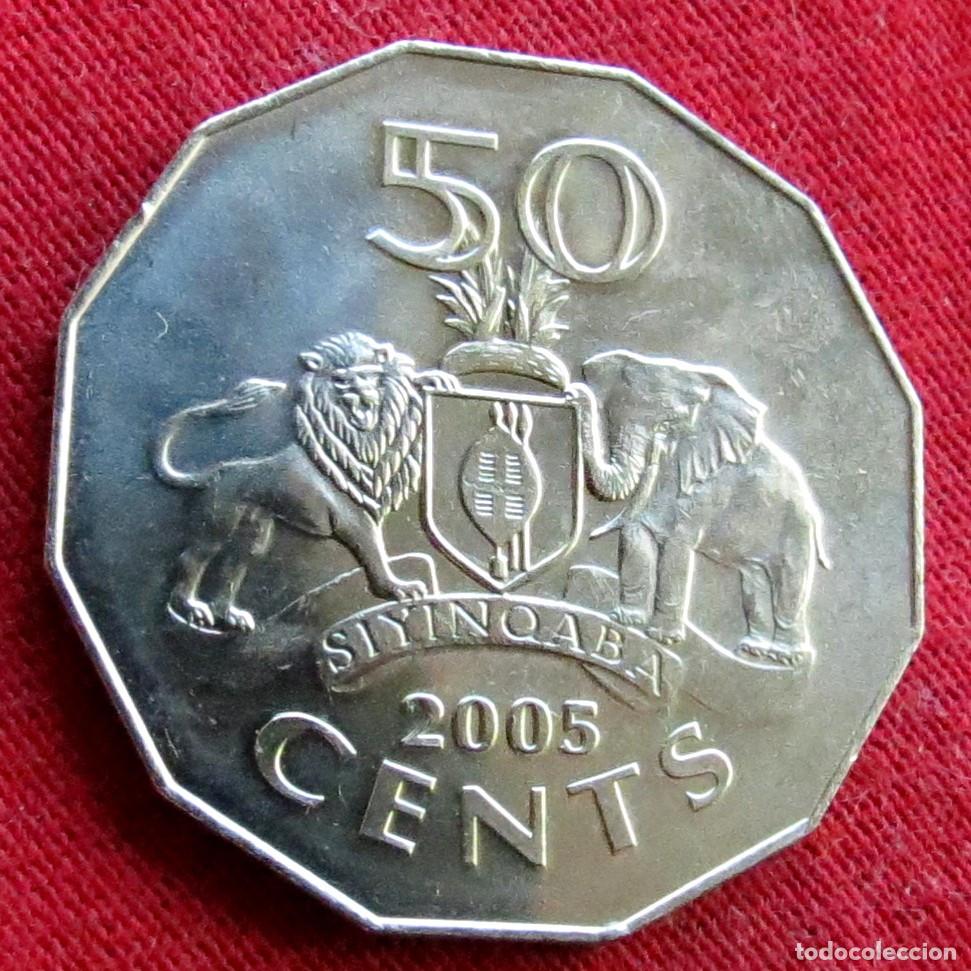 Monedas antiguas de &Aacute;frica: Swaziland 50 cents 2005 Eswatini UNC