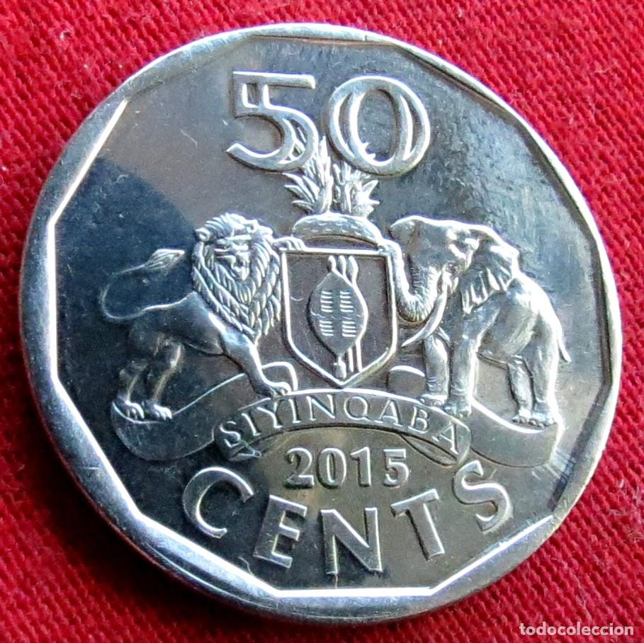 Monedas antiguas de &Aacute;frica: Swaziland 50 cents 2015 Eswatini UNC