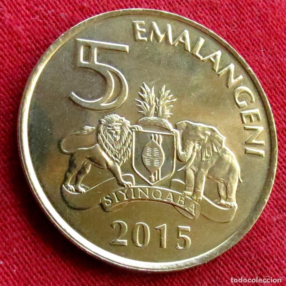 Monedas antiguas de &Aacute;frica: Swaziland 5 emalangeni 2015 Eswatini UNC