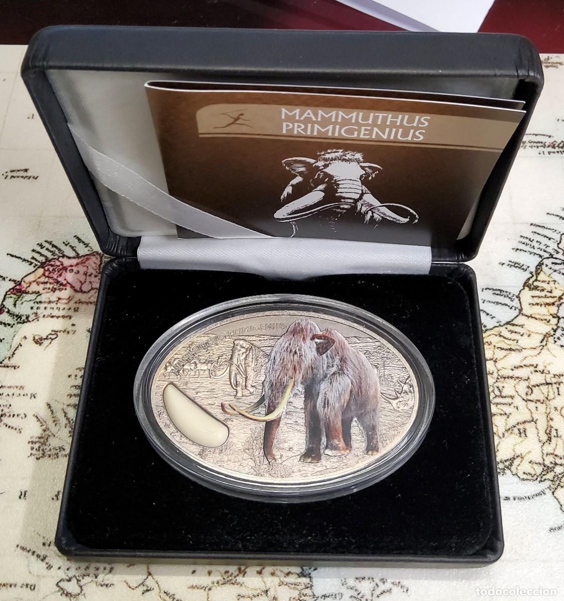 Monedas antiguas de &Aacute;frica: 1500 FRANCOS CFA DE NIGER DEL MAMUT PRIMIGENIUS.2 ONZAS DE PLATA 9999.BRILLANT UNCIRCULATED