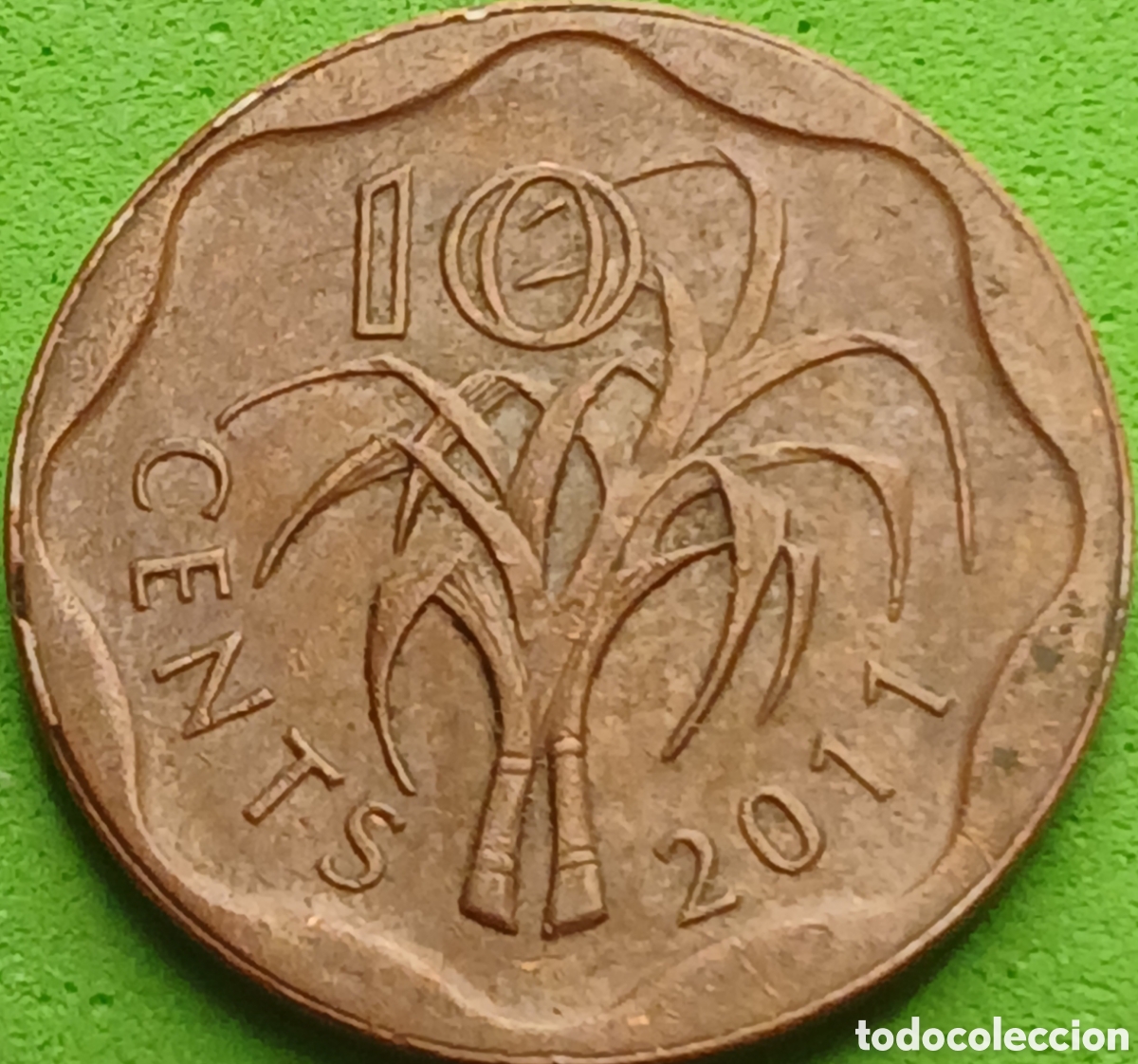 Monedas antiguas de &Aacute;frica: Esuatini ( Swazilandia) 10 cents 2011 km#57
