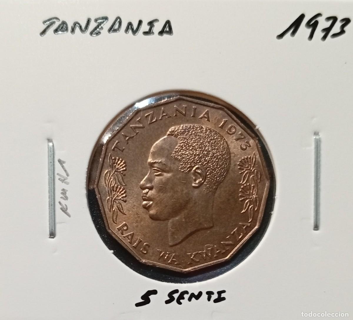 Monedas antiguas de &Aacute;frica: TANZANIA 5 SENTI 1973 KM#1 EBC