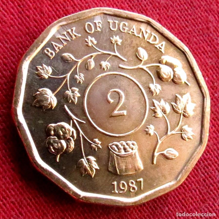 Monedas antiguas de &Aacute;frica: Uganda 2 shillings 1987 UNC