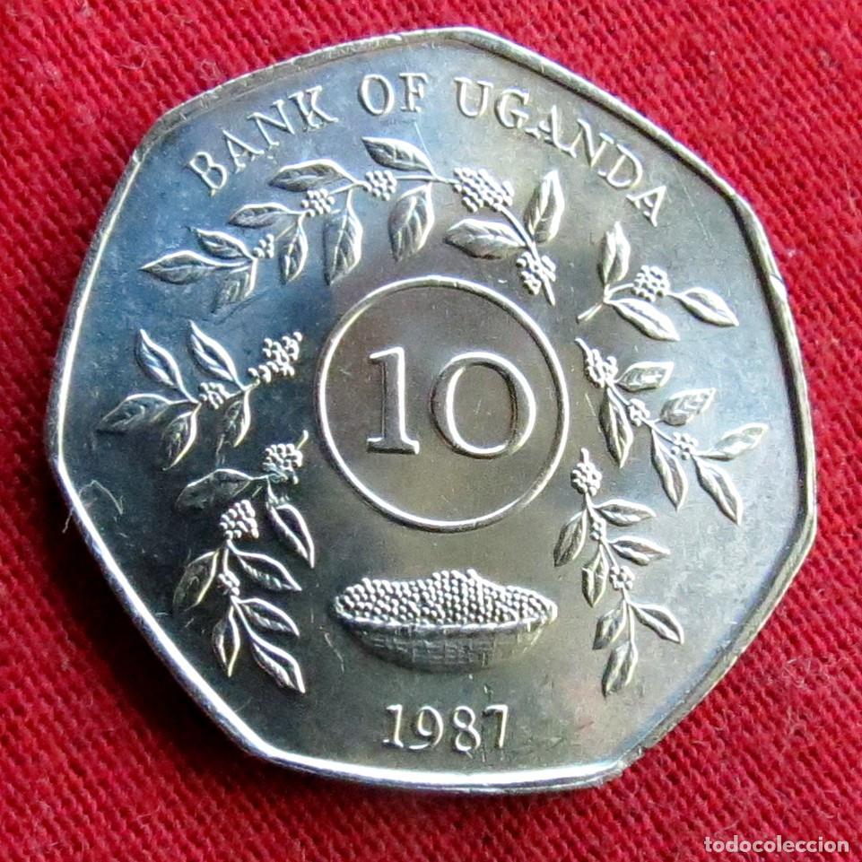 Monedas antiguas de &Aacute;frica: Uganda 10 shillings 1987 UNC