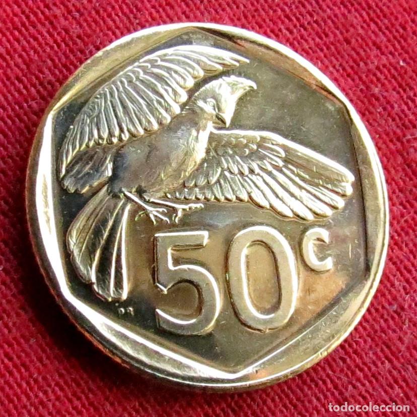 Monedas antiguas de &Aacute;frica: Sud&aacute;frica RSA 50 cents 2024 UNC