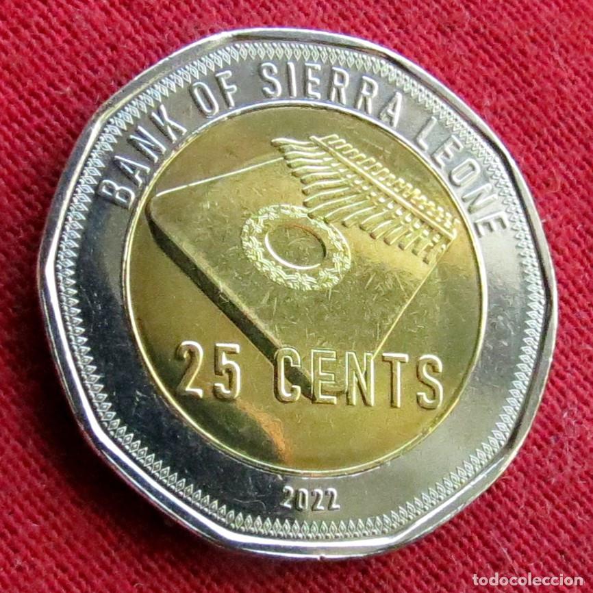 Monedas antiguas de &Aacute;frica: Sierra Leona 25 cents 2022 leone UNC