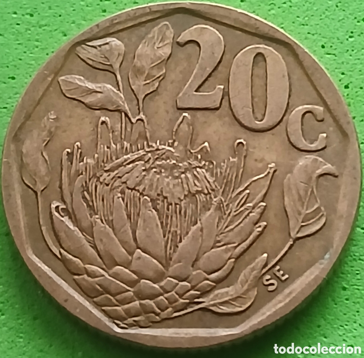 Monedas antiguas de &Aacute;frica: South &Aacute;frica 20 cents 1992 km#136
