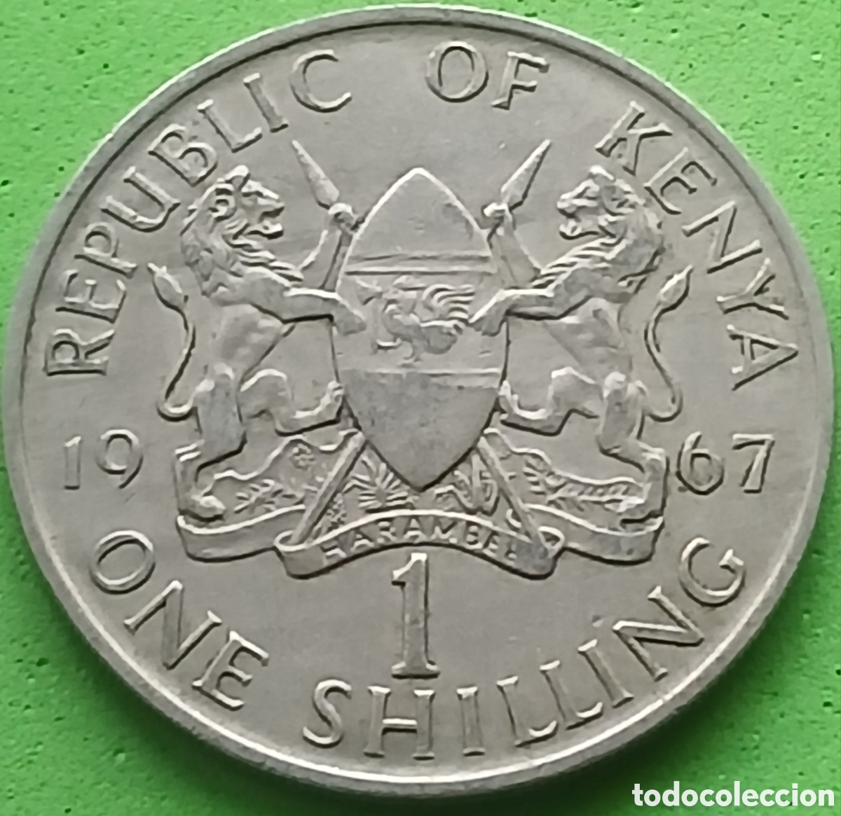 Monedas antiguas de &Aacute;frica: Kenya one shilling 1967 km#5