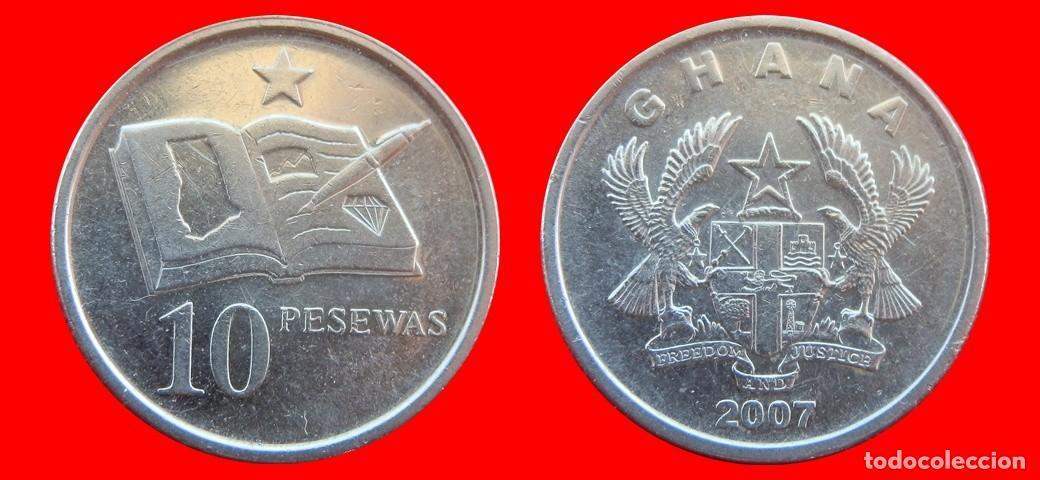 Monedas antiguas de &Aacute;frica: 10 PESEWAS 2007 GHANA-157257