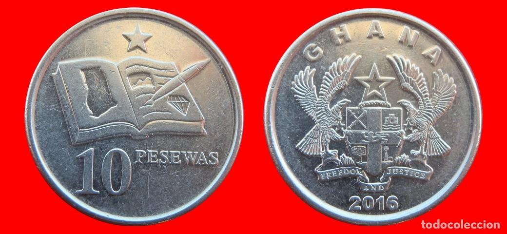 Monedas antiguas de &Aacute;frica: 10 PESEWAS 2016 GHANA-157258