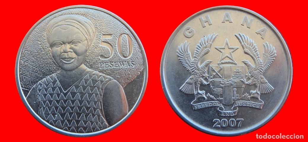 Monedas antiguas de &Aacute;frica: 50 PESEWAS 2007 GHANA-157260