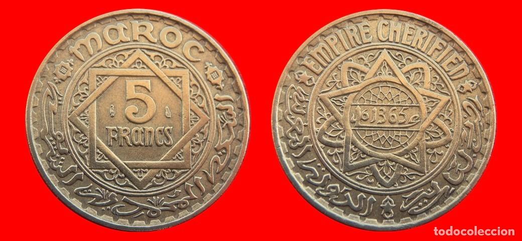 Monedas antiguas de &Aacute;frica: 5 FRANCOS 1946 MARRUECOS-157264