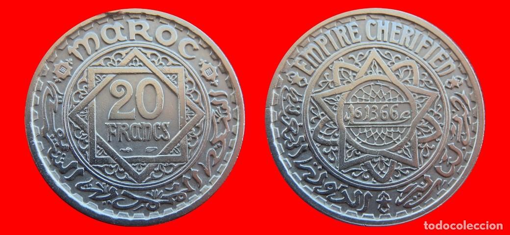 Monedas antiguas de &Aacute;frica: 20 FRANCOS 1947 MARRUECOS-157266