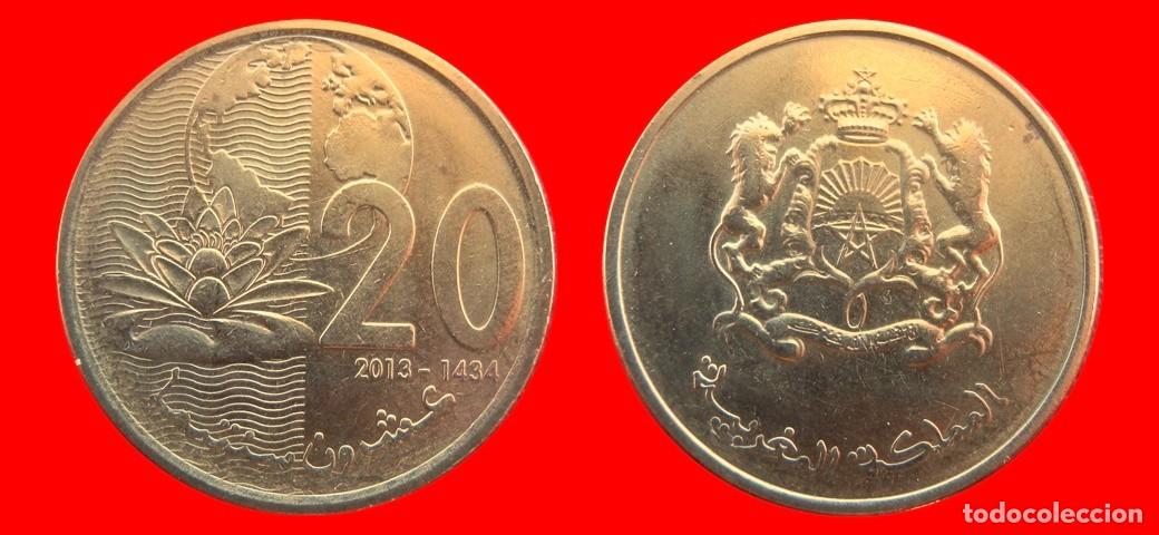 Monedas antiguas de &Aacute;frica: 20 SANTIMAT 2013 MARRUECOS-157271