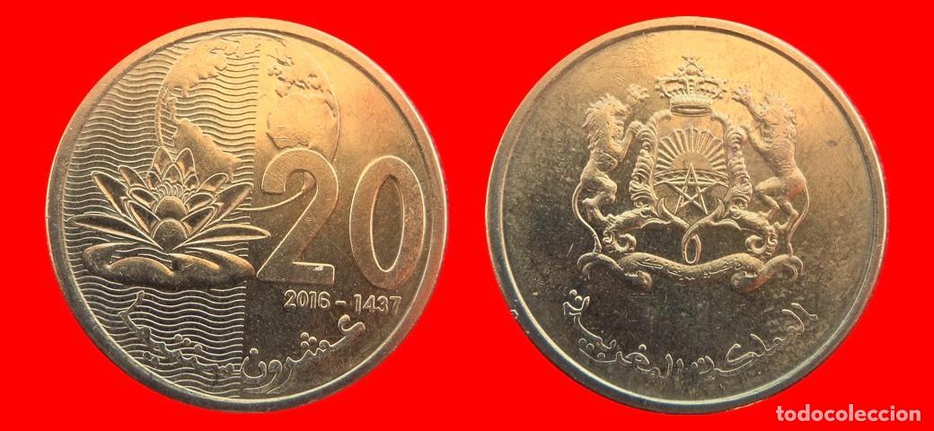 Monedas antiguas de &Aacute;frica: 20 SANTIMAT 2016 MARRUECOS-157272