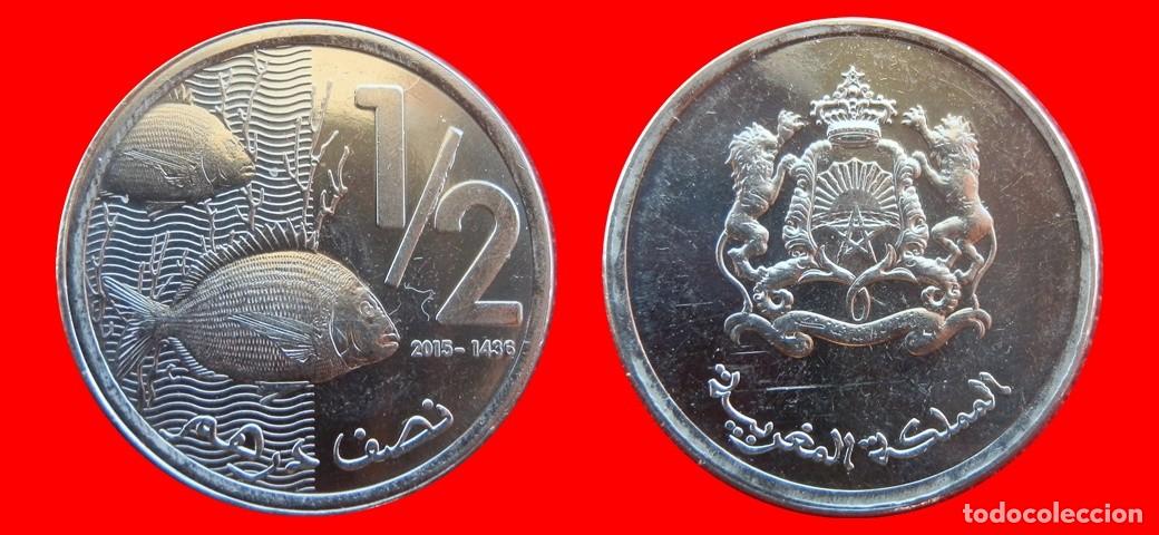 Monedas antiguas de &Aacute;frica: 1/2 DIRHAM 2015 MARRUECOS-157274