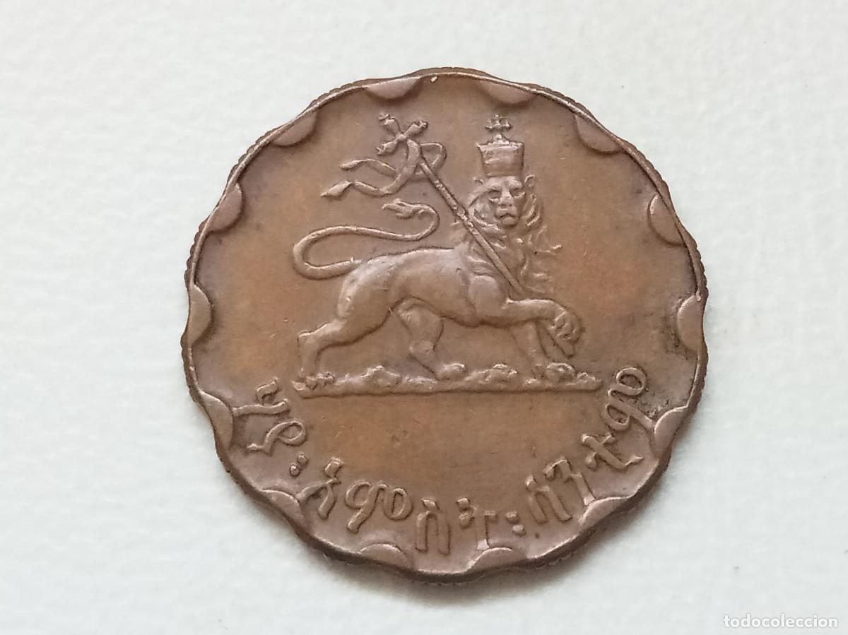 Monedas antiguas de &Aacute;frica: ETIOPIA 25 SANTEEM - HAIL&Eacute; SELASSI&Eacute; I 1936 (1944) KM 36