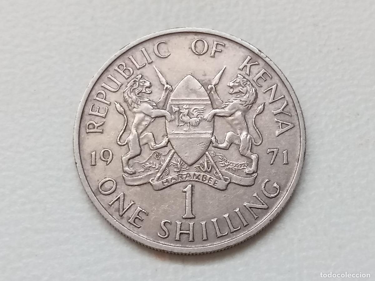 Monedas antiguas de &Aacute;frica: KENYA 1 SHILLING 1971 KM#14