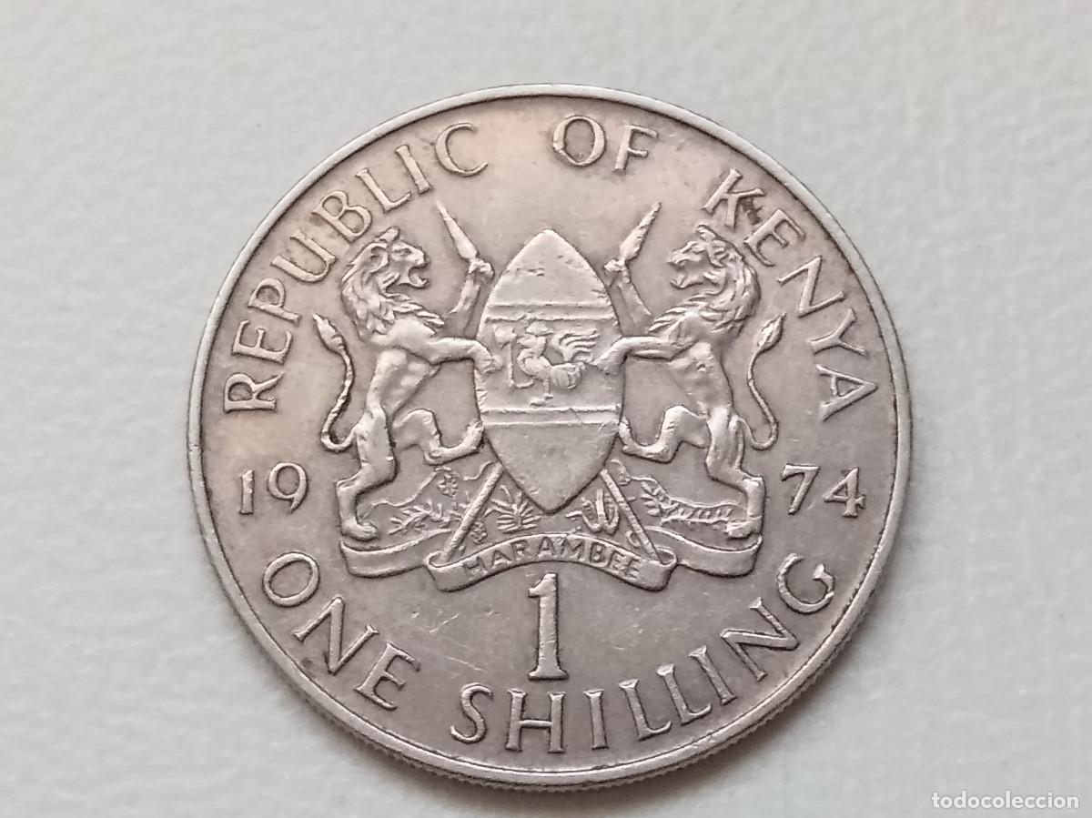 Monedas antiguas de &Aacute;frica: KENYA 1 SHILLING 1974 KM#14
