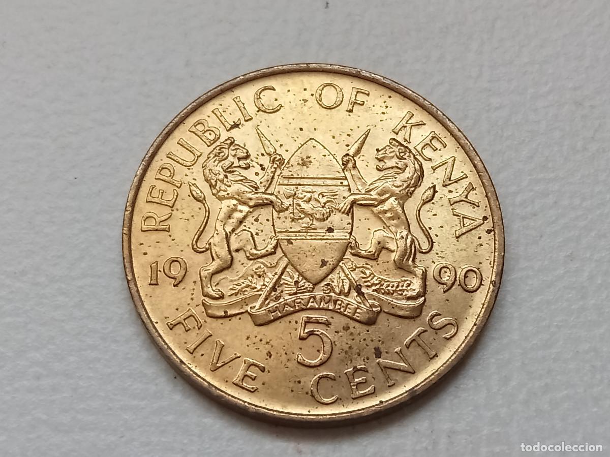 Monedas antiguas de &Aacute;frica: KENYA 5 CENTS 1991 KM#17 SC-